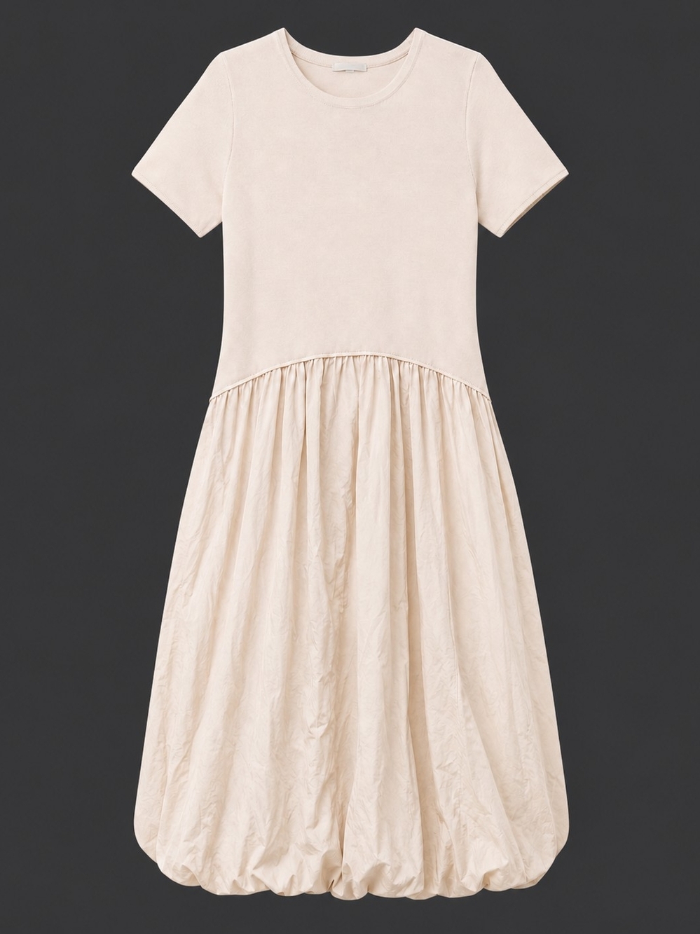Moon River Ivory Bubble Hem Maxi Dress Size M NWOT - Picture 5 of 6